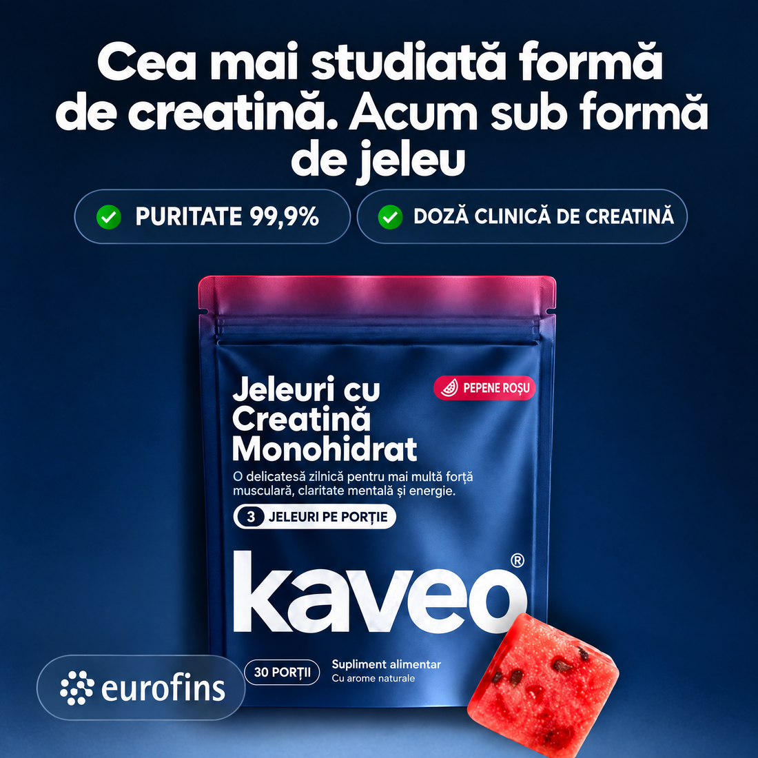 Creatină monohidrat sub formă de jeleu