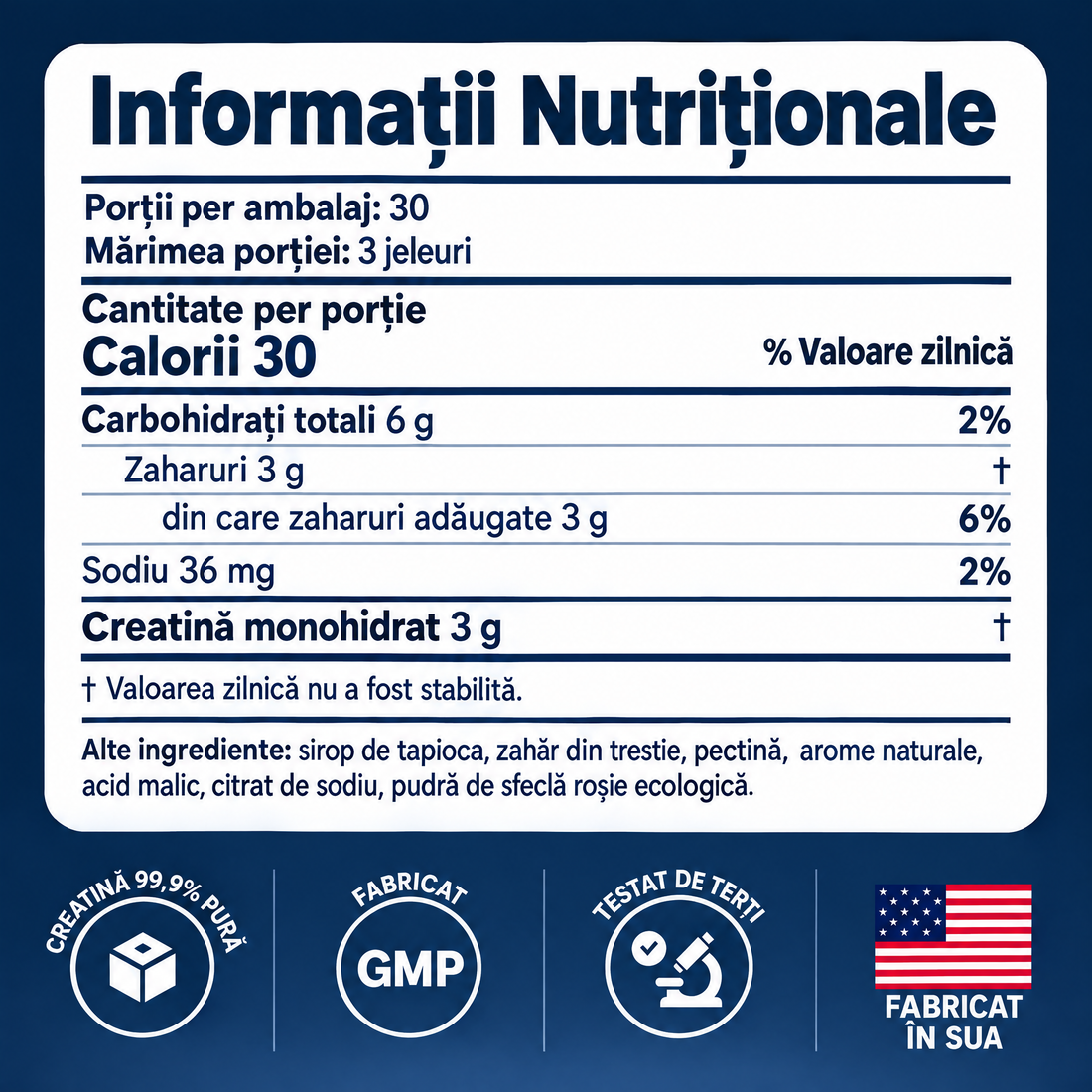 Informații nutriționale